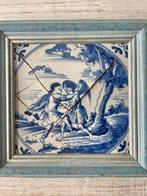 Tegel - Bijbelse scène - Genesis 32:25 - 1730-1750 -, Antiek en Kunst