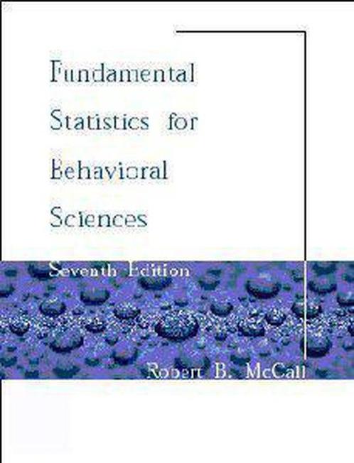Fundamental Statistics For Behavioral Sciences 9780534523718, Livres, Livres Autre, Envoi