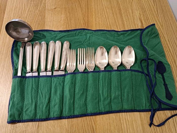 Sambonet - Bestekset voor 6 personen (19) - Staal,, Antiek en Kunst, Antiek | Meubels | Tafels