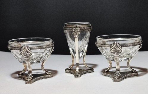 Clementi Mantel - Saucière (3) - Argent 800 - Ensemble de, Antiek en Kunst, Antiek | Zilver en Goud