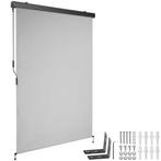 tectake Zonnescherm Eloise met 2 wandhouders - 120 x 250 cm,, Tuin en Terras, Verzenden, Nieuw