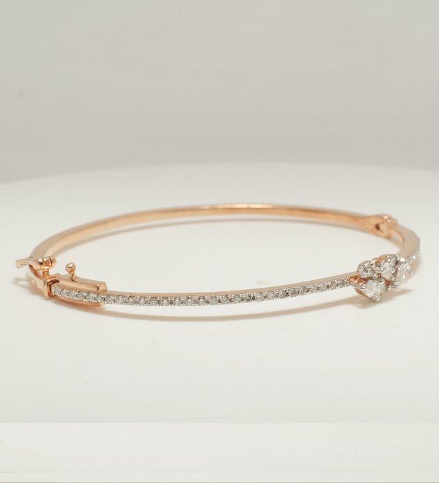 Armband - 14 karaat Roségoud - 0.84ct. tw. Diamant, Handtassen en Accessoires, Armbanden