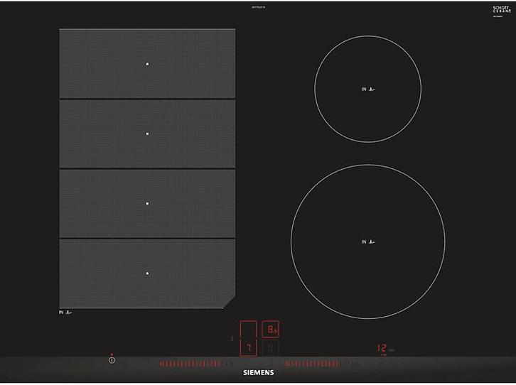 Siemens -  Inductie Kookplaat Iq700  - Zwart, Elektronische apparatuur, Kookplaten, Inbouw, Inductie, Nieuw, Verzenden
