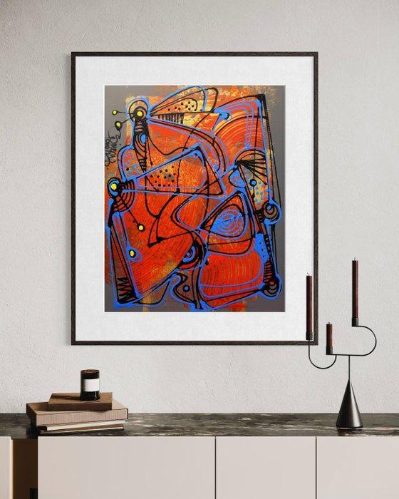 Simeon Gonzales - Mariposas en la Ciudad (NO RESERVE PRICE), Antiek en Kunst, Kunst | Schilderijen | Modern