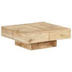 Mangohouten salontafel 80x80 | Tweede kansje | OP = OP!, Huis en Inrichting, 50 tot 100 cm, Verzenden, Nieuw, 50 tot 100 cm