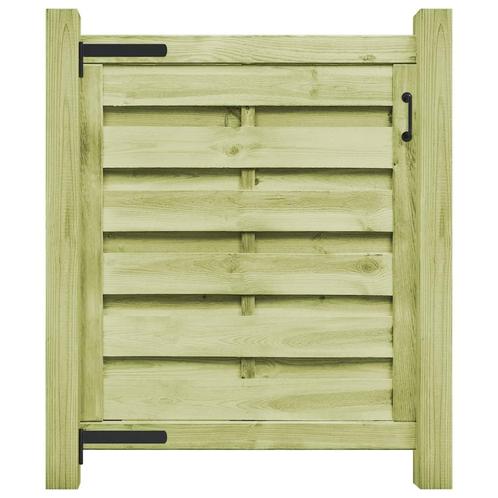 vidaXL Poort 100x100 cm groen geïmpregneerd grenenhout, Tuin en Terras, Tuinpoorten, Nieuw, Verzenden
