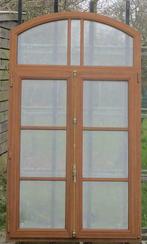pvc raam, chassis  , venster 120 x 209 gouden eik, Doe-het-zelf en Bouw, Raamkozijnen en Schuifdeuren, 75 tot 150 cm, Kunststof
