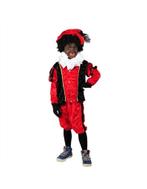 Kostuum Zwarte Piet kind rood zwart, Ophalen of Verzenden