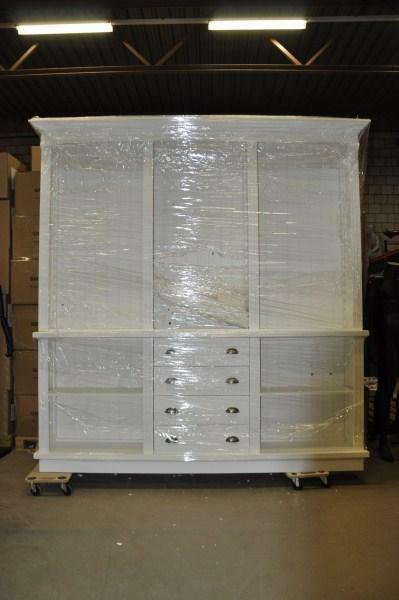 *TIP*  Extra hoge witte winkelkast van 250 cm breed, Zakelijke goederen, Kantoor en Winkelinrichting | Winkel en Inventaris, Ophalen of Verzenden