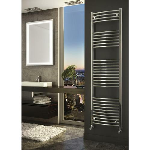 Sanifun handdoekradiator Medina Rondo 1600 x 600 Chroom, Doe-het-zelf en Bouw, Verwarming en Radiatoren, Radiator
