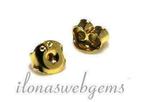 Vermeil poussettes 1 paar ca. 5x3mm, Nieuw, Overige typen, Verzenden