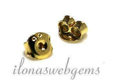 Vermeil poussettes 1 paar ca. 5x3mm, Hobby en Vrije tijd, Kralen en Sieraden maken, Overige typen, Nieuw, Verzenden