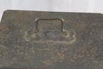 Coffre-fort - métal - ancienne valise pour largent, coffre