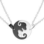 Fako Bijoux - Vriendschapsketting - RVS - Hond - Yin Yang -, Verzenden, Nieuw