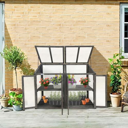 Kweekkas | Broeikas | Tuinkas | 120x49x97,5 cm | Vurenhout, Jardin & Terrasse, Serres, Envoi