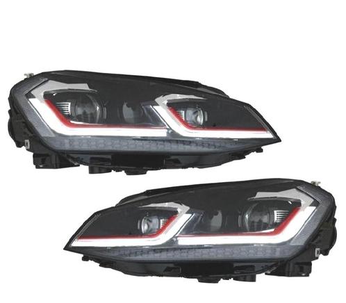 PHARES POUR VOLKSWAGEN VW GOLF 7 12-17 LOOK 7.5 GTI DRL DINA, Auto-onderdelen, Verlichting, Verzenden