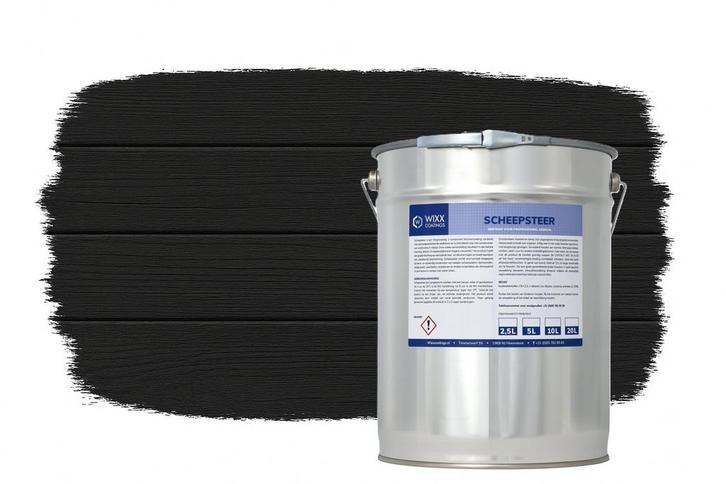 Wixx Scheepsteer Zwart Zwart 20L, Doe-het-zelf en Bouw, Verf, Beits en Lak, Zwart, Nieuw, Verzenden