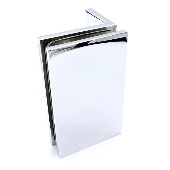 Glasklem Porto Premium glas/wand 90° - Chroom, Doe-het-zelf en Bouw, Hang- en Sluitwerk, Nieuw, Verzenden