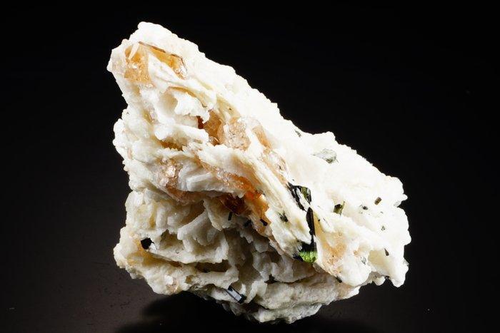 Topaas met Toermalijn en Albiet Veel beter in persoon. -, Verzamelen, Mineralen en Fossielen