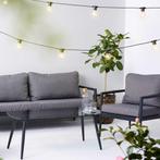 4-delige tuin loungeset | donkergrijs