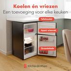 2dekans | KitchenBrothers Koelkast - 61L Koelvak - 24L, Elektronische apparatuur, Ophalen of Verzenden, Nieuw