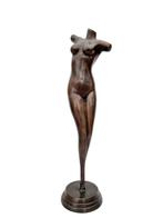 sculptuur, Gestilleerd naakt - 53 cm - Brons, Antiek en Kunst
