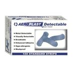 Blauwe detecteerbare pleisters | 100 stuks | Water,olie en, Verzenden, Nieuw in verpakking