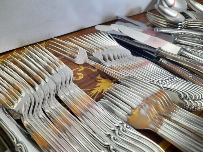 Bestekset voor 12 personen (84) - ALPACCA ROSTFREI SOLINGEN, Antiek en Kunst, Antiek | Meubels | Tafels