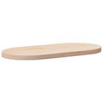 vidaXL Tafelblad ovaal 90x45x2,5 cm massief grenenhout, Verzenden, Nieuw