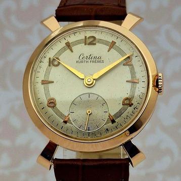 Certina - Kurth Fréres - Cal. 321 - Solid Gold 18K - Sans, Handtassen en Accessoires, Horloges | Heren, Nieuw