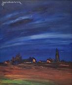 Leo Jordaens (1944-2000) - Blauwe lucht boven het erf, Antiek en Kunst