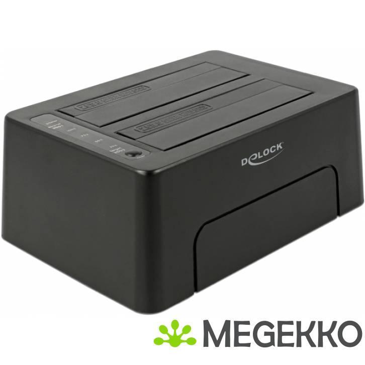 Delock 63957 USB Type-C 10 Gbps dockingstation voor 2 x SATA, Informatique & Logiciels, Disques durs, Envoi