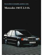 1984 MERCEDES BENZ 190E 2.3-16 BROCHURE NEDERLANDS, Livres, Ophalen of Verzenden