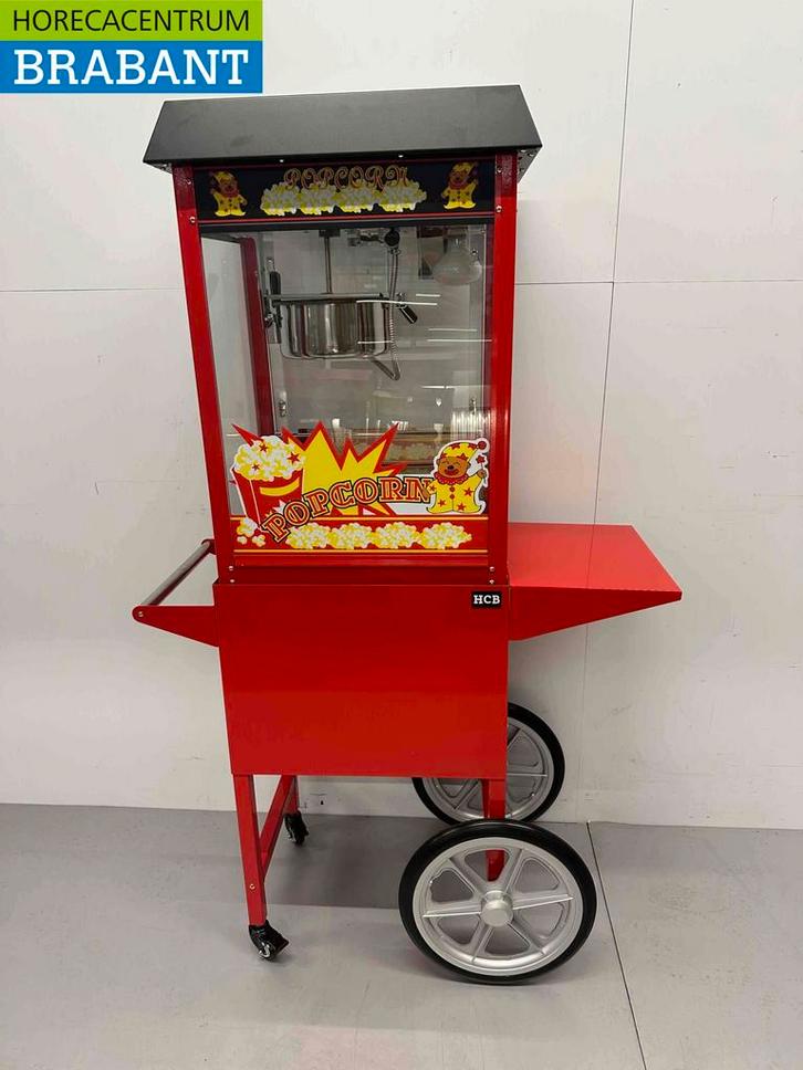 Luxe Popcornmachine Popcorn machine Zwart met onderstel 230V, Zakelijke goederen, Horeca | Keukenapparatuur, Ophalen of Verzenden