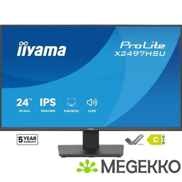 Iiyama ProLite X2497HSU-B1 24  Full HD IPS Monitor, Computers en Software, Overige Computers en Software, Nieuw, Verzenden