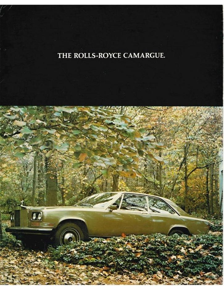 1976 ROLLS ROYCE CARMARGUE BROCHURE ENGELS (USA), Boeken, Auto's | Folders en Tijdschriften