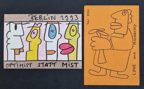 Thierry Noir (1958) - Optimist Statt Mist Optimist Instead, Antiek en Kunst, Kunst | Schilderijen | Modern
