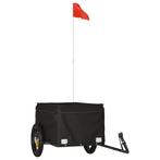 Fietstrailer Zwart - 30kg | OP = OP! | Ideaal voor Boodsc..., Fietsen en Brommers, Fietsaccessoires | Aanhangwagens en Karren