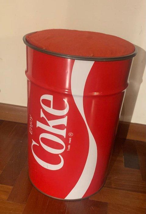 Coca-Cola - Bidone / Sgabello Smaltato Coca Cola - geen, Antiek en Kunst, Antiek | Wandborden en Tegels