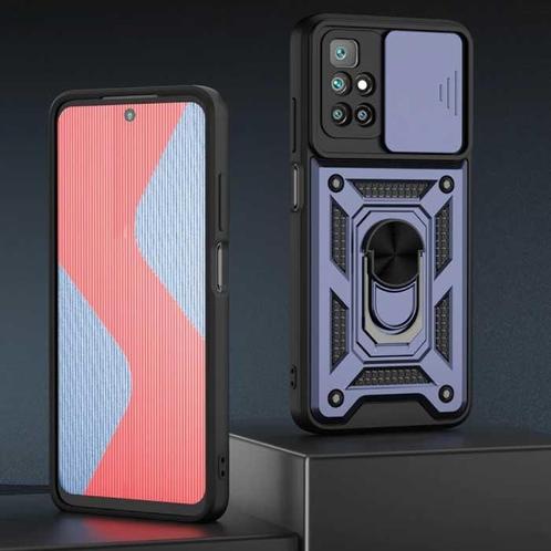 Xiaomi Poco F3 - Armor Hoesje met Kickstand en Camera, Telecommunicatie, Mobiele telefoons | Hoesjes en Screenprotectors | Overige merken