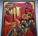 Icône - Présentation de la Sainte Mère de Dieu, icône peinte, Antiek en Kunst, Antiek | Boeken en Manuscripten