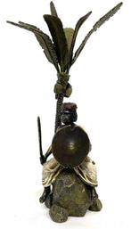 Franz Bergmann - Beeldje - Arab warrior - Koud geverfd brons