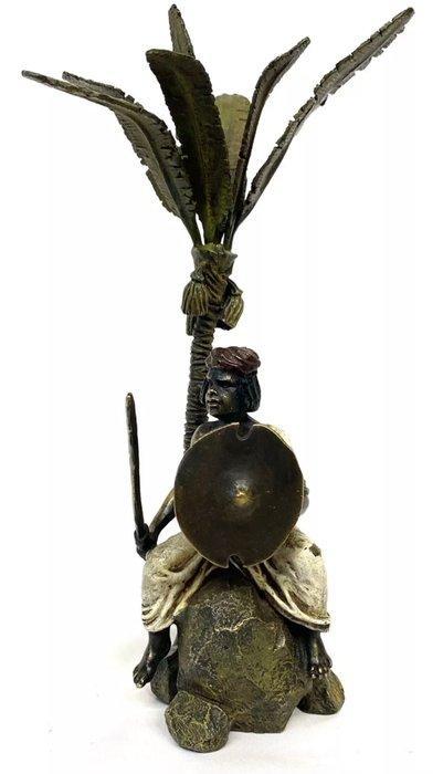 Franz Bergmann - Beeldje - Arab warrior - Koud geverfd brons, Antiek en Kunst, Antiek | Keramiek en Aardewerk
