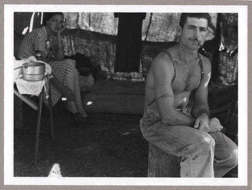 Dorothea Lange - Unemployed lumber worker goes with his wife, Antiek en Kunst, Kunst | Schilderijen | Modern