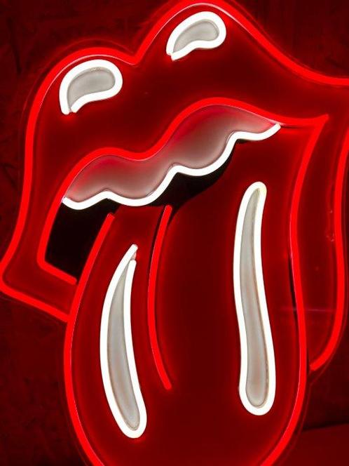 Rolling Stones - Enseigne lumineuse au néon - Plexi, Antiek en Kunst, Curiosa en Brocante