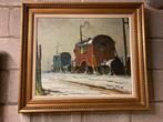 Piet Lippens (1890-1981) - Woonwagens in de winter, Antiek en Kunst