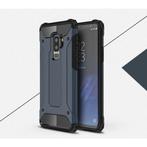 Samsung Galaxy S9 - Armor Case Cover Cas TPU Hoesje Navy, Télécoms, Téléphonie mobile | Housses, Coques & Façades | Samsung, Verzenden