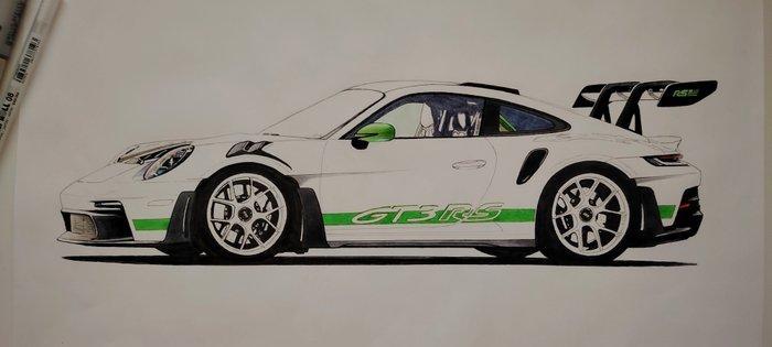 Davide Piccolo - Porsche 911 (992) Gt3 RS Tribute., Antiek en Kunst, Kunst | Designobjecten