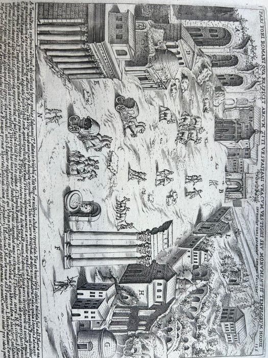 Italië - Rome/ Forum Romanum/ Campo Vaccino; Giacomo Lauro, Livres, Atlas & Cartes géographiques