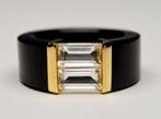 Onyx - 14 karaat - Geel goud - Ring